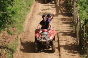 ATV Quad Bike Bali with Gorilla Cave & Lunch at Cretya Sunset - Gorilla Cave tunnel stop and the waterfall photo moment