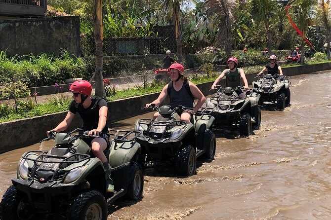 ATV Quad Bike Through Tunnel and Waterfall in Bali - The 8 km ride: rice fields, villages, rivers, caves, and a real tunnel