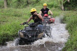 Bali ATV Quad Bike Adventures - The ATV Track: Puddles, Rice Fields, Bamboo, Rivers, and a Tunnel Moment