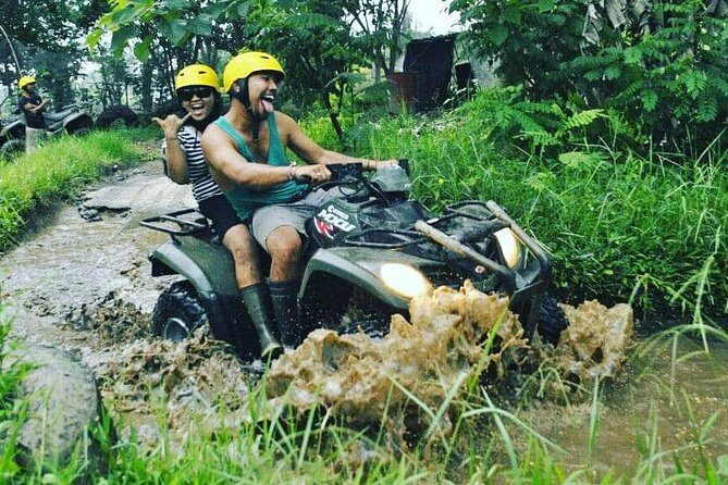 Bali ATV Quad Bike with Monkey Forest and Tegenungan Waterfall - Tegenungan Waterfall: the big payoff, plus the crowd reality check
