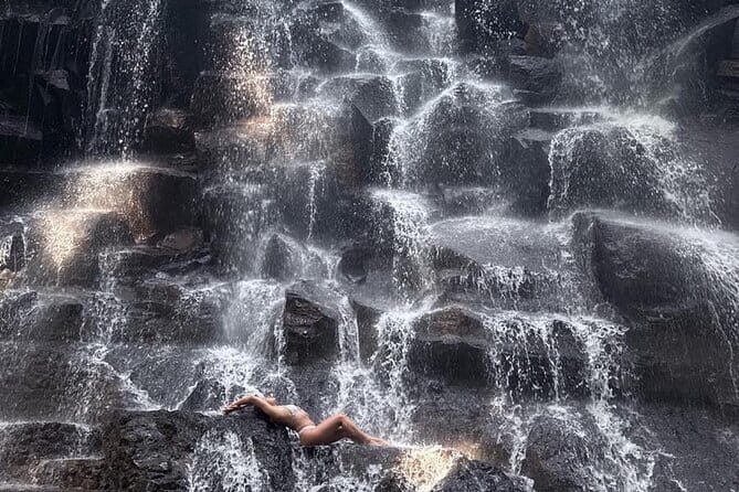 Bali Ubud Tour Monkey Forest, Waterfall, Temple & Rice Terrace - Kanto Lampo Waterfall: Jungle Photos Without the Full-Day Hike