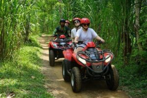 Jungle ATV Quad Bike Through Gorilla Face Cave - The pre-ride routine: welcome drink, training, and safety gear that actually helps
