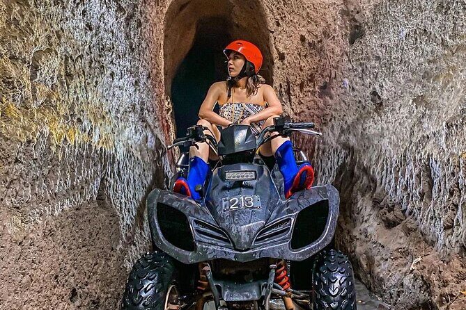 KUBER ATV UBUD - Tunnel Waterfall Rice field Jungle w Private Car - Riding Through Tunnel, Waterfall, Rice Fields, and Jungle Wet Stops