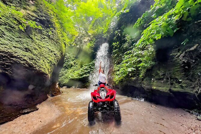 KUBER ATV UBUD - Tunnel Waterfall Rice field Jungle w Private Car - Lunch, Showers, and How to End Clean Instead of Spent