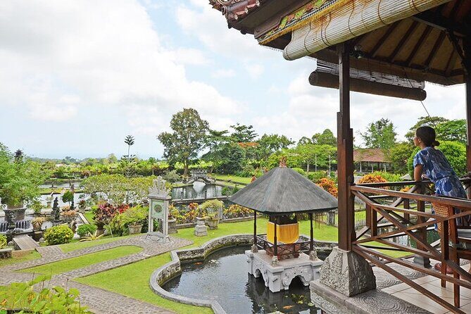 Royal Karangasem Heritage Tour - Ujung Water Palace (Sukasada Park): fishponds, European style, and Mt. Agung views