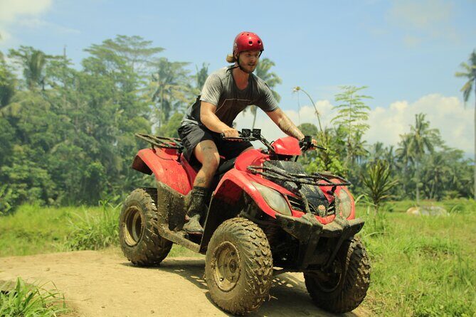 Ubud ATV Quad Bike through river, Jungle, waterfall & rice fields - First stop: Dadi Bali Adventures and getting geared up