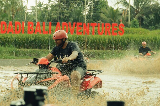 Ubud ATV Ride through River Jungle Rice Fields Puddles - Ubud ATV Route Through River, Jungle, Rice Fields, and Gorilla Cave