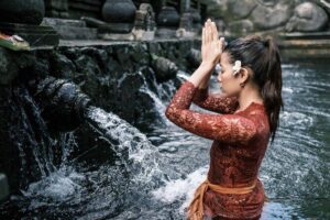 Ubud Private Tour - Waterfalls, Water Temple & Rice Terraces - Kanto Lampo Waterfall in a Lush Canyon