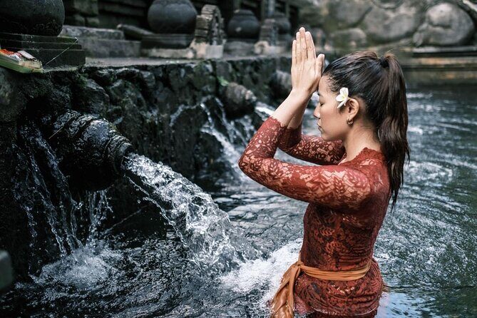 Ubud Private Tour - Waterfalls, Water Temple & Rice Terraces - Kanto Lampo Waterfall in a Lush Canyon