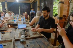 Ubud Silver Class Jewelry making in bali - Inside the workshop: sketching to hammer-and-solder work